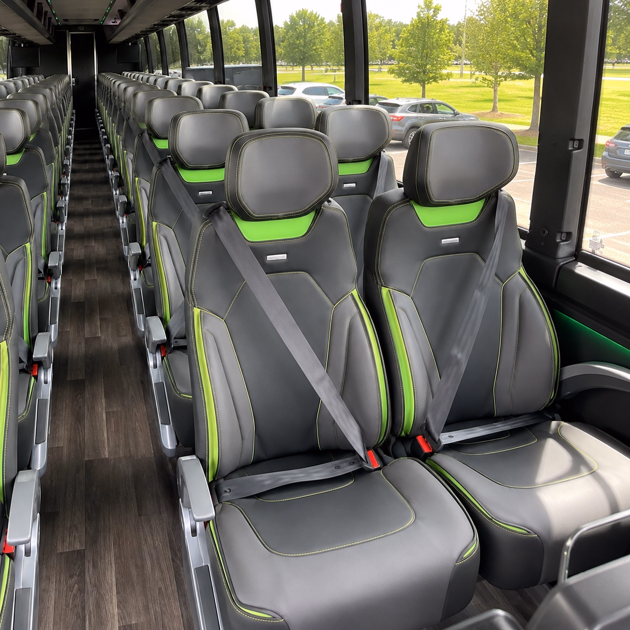 pearland charter bus rentals for airport transfers